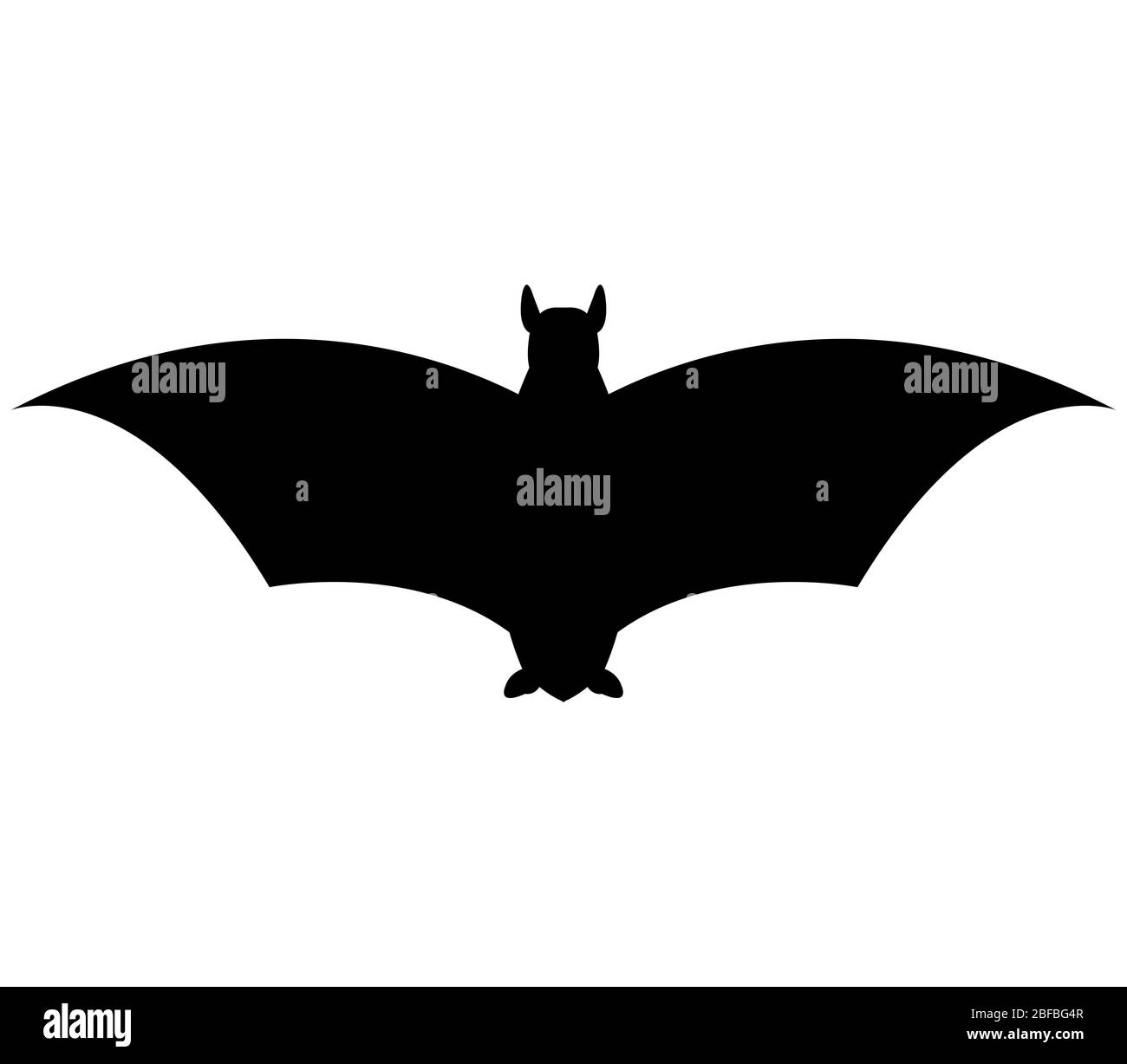 bat icon illustrated in vector on white background Stock Vector Image ...