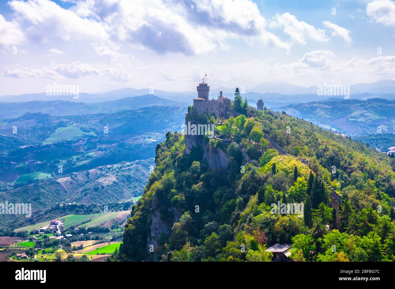 Republic San Marino Seconda Torre La Cesta Second Fortress Tower With 