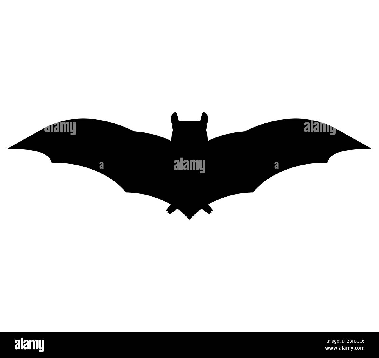 bat icon illustrated in vector on white background Stock Vector Image ...