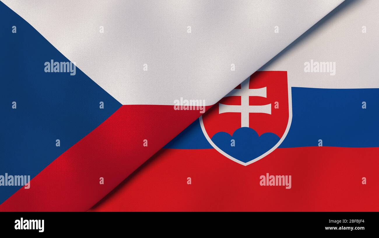 Czech Republic And Slovakia Flag High Resolution Stock Photography And Images Alamy