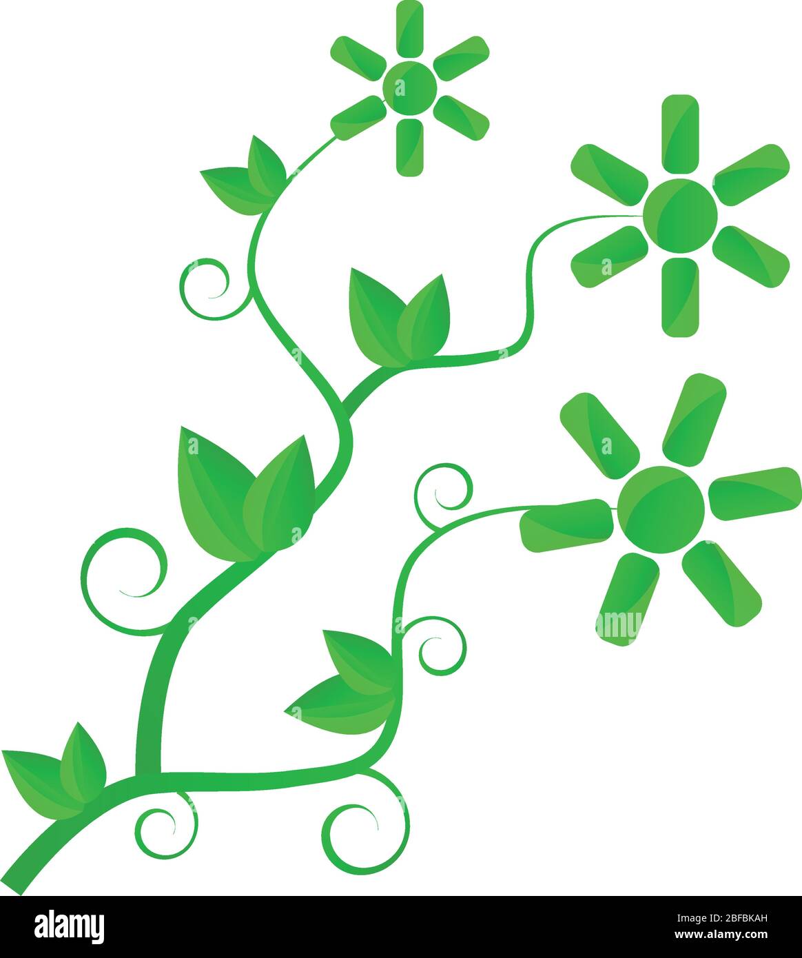 floral decorations icon illustrated in vector on white background Stock ...