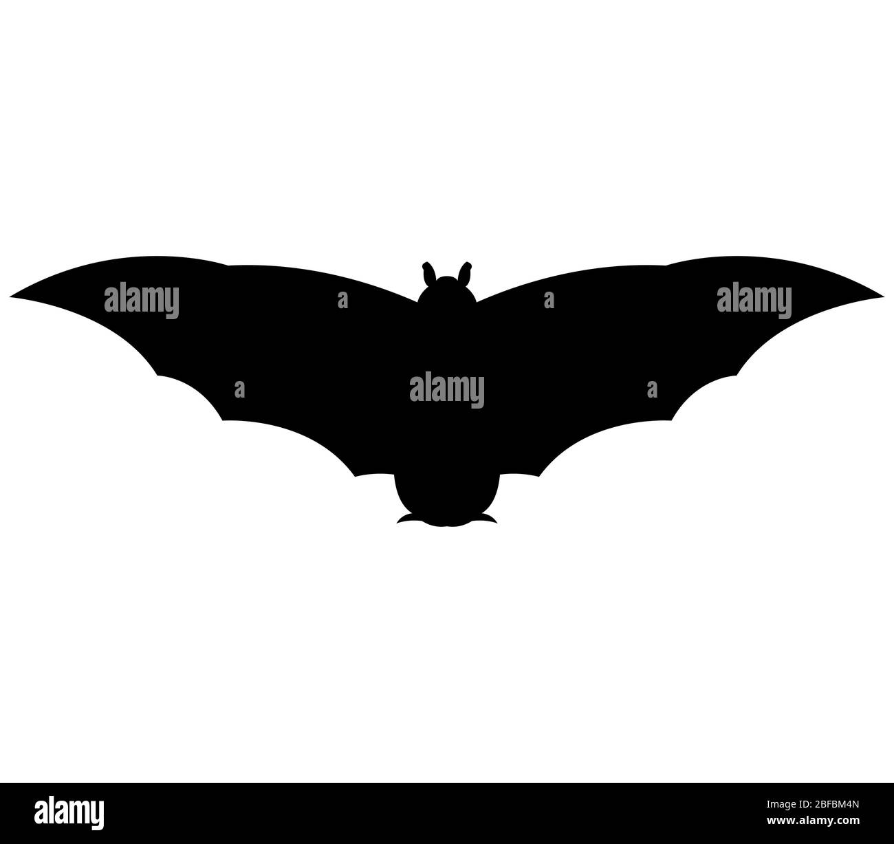 bat icon illustrated in vector on white background Stock Vector Image ...