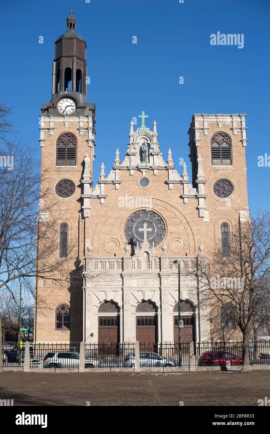 Chicago, Illinois, USA. St. Stanislaus Kostka Catholic Church located