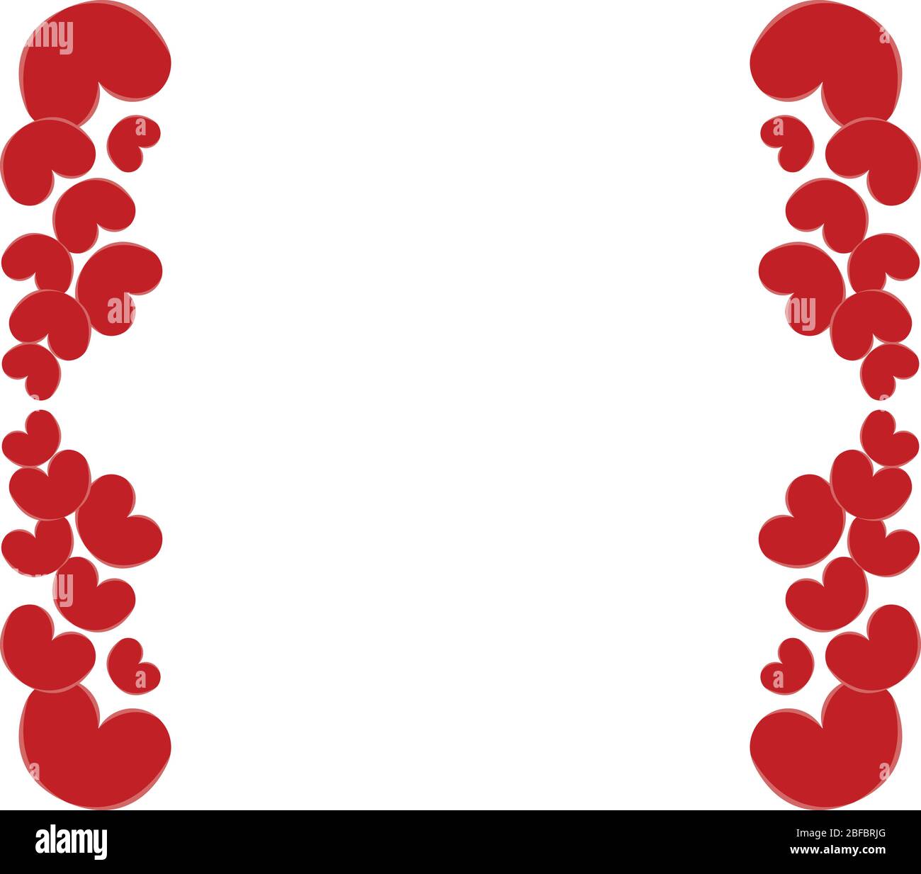 Valentine hearts icon illustrated in vector on white background Stock ...