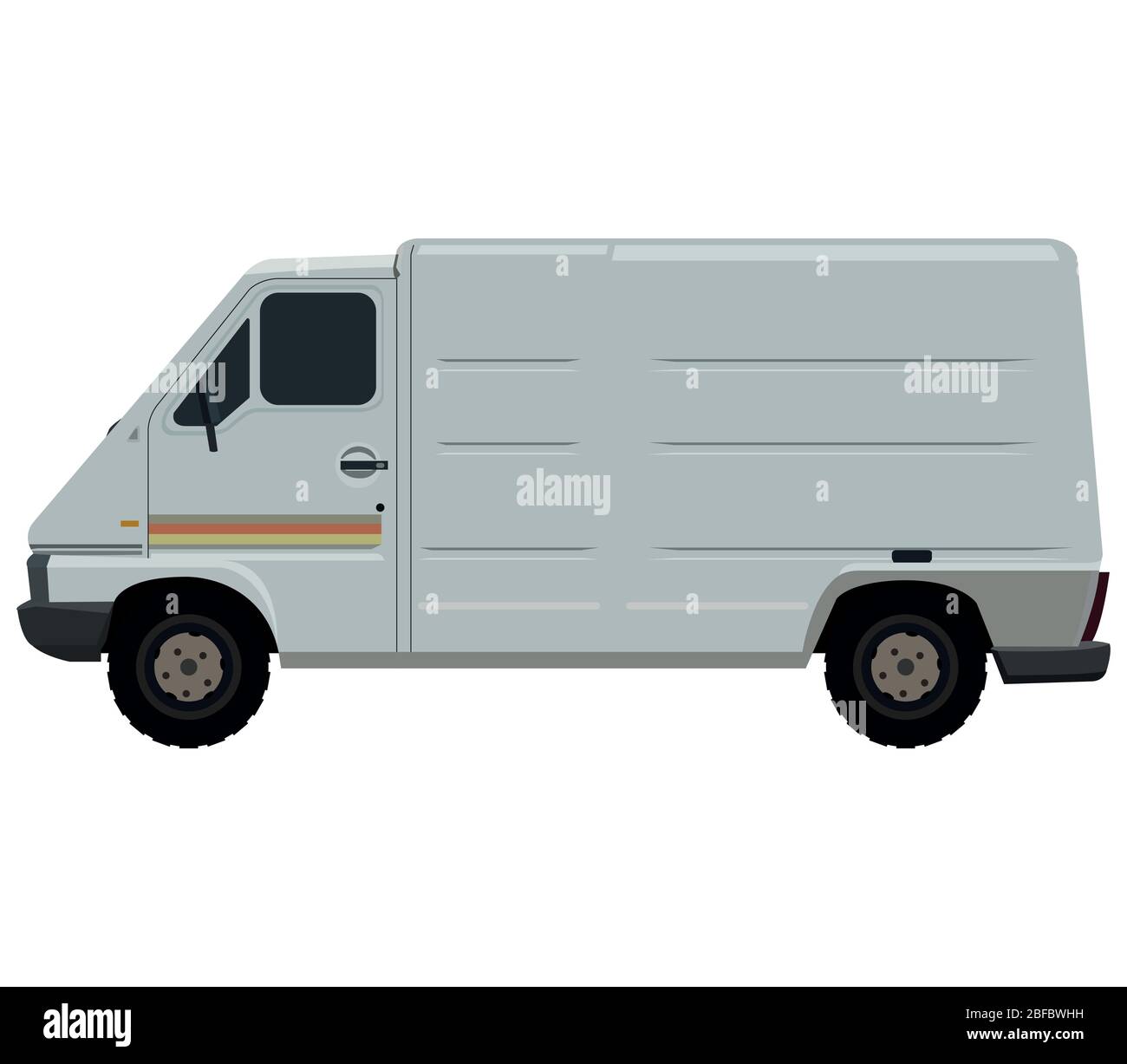 van icon illustrated in vector on white background Stock Vector Image ...
