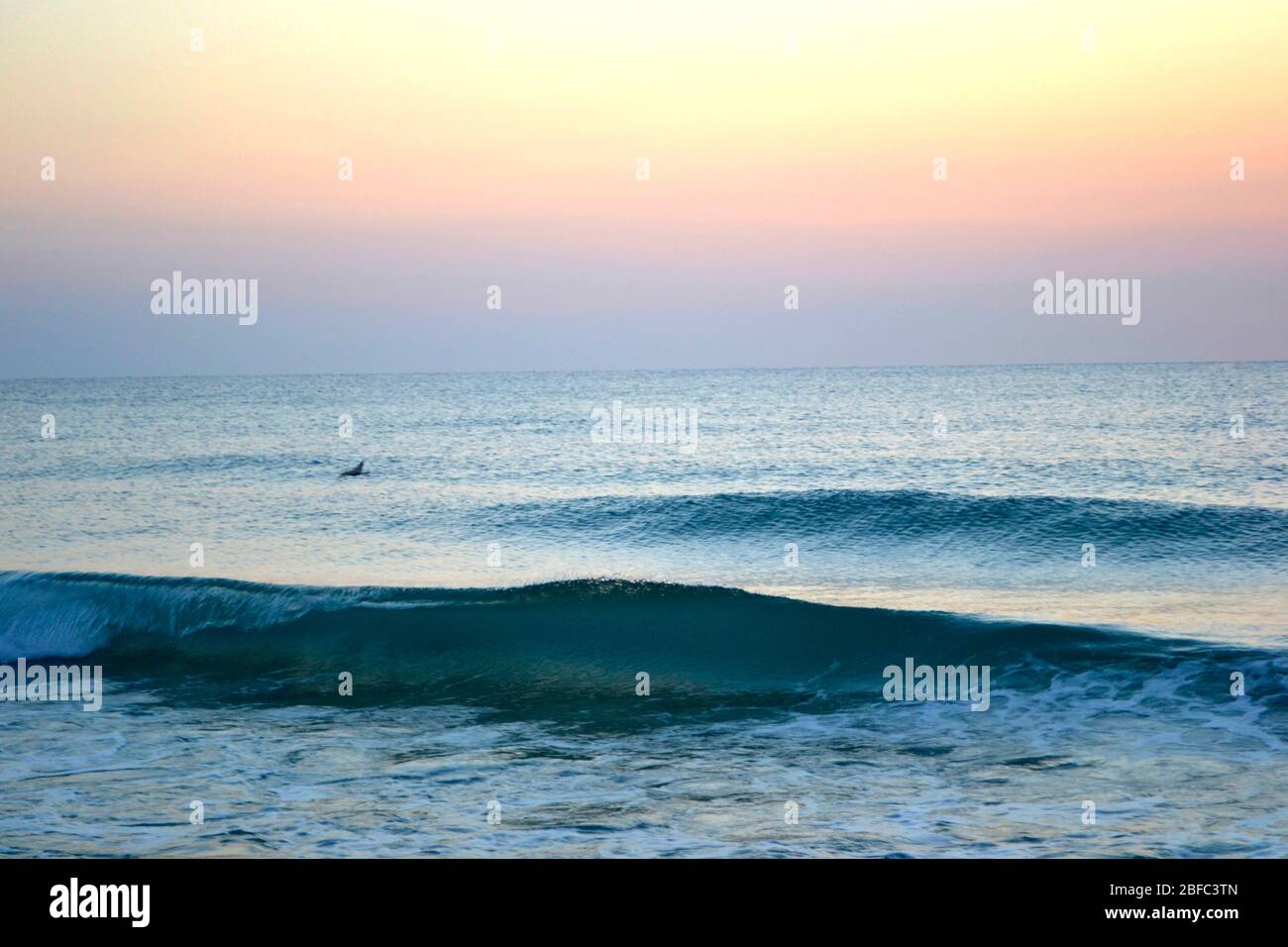 Sunset Sunrise On A Beach Stock Photo Alamy