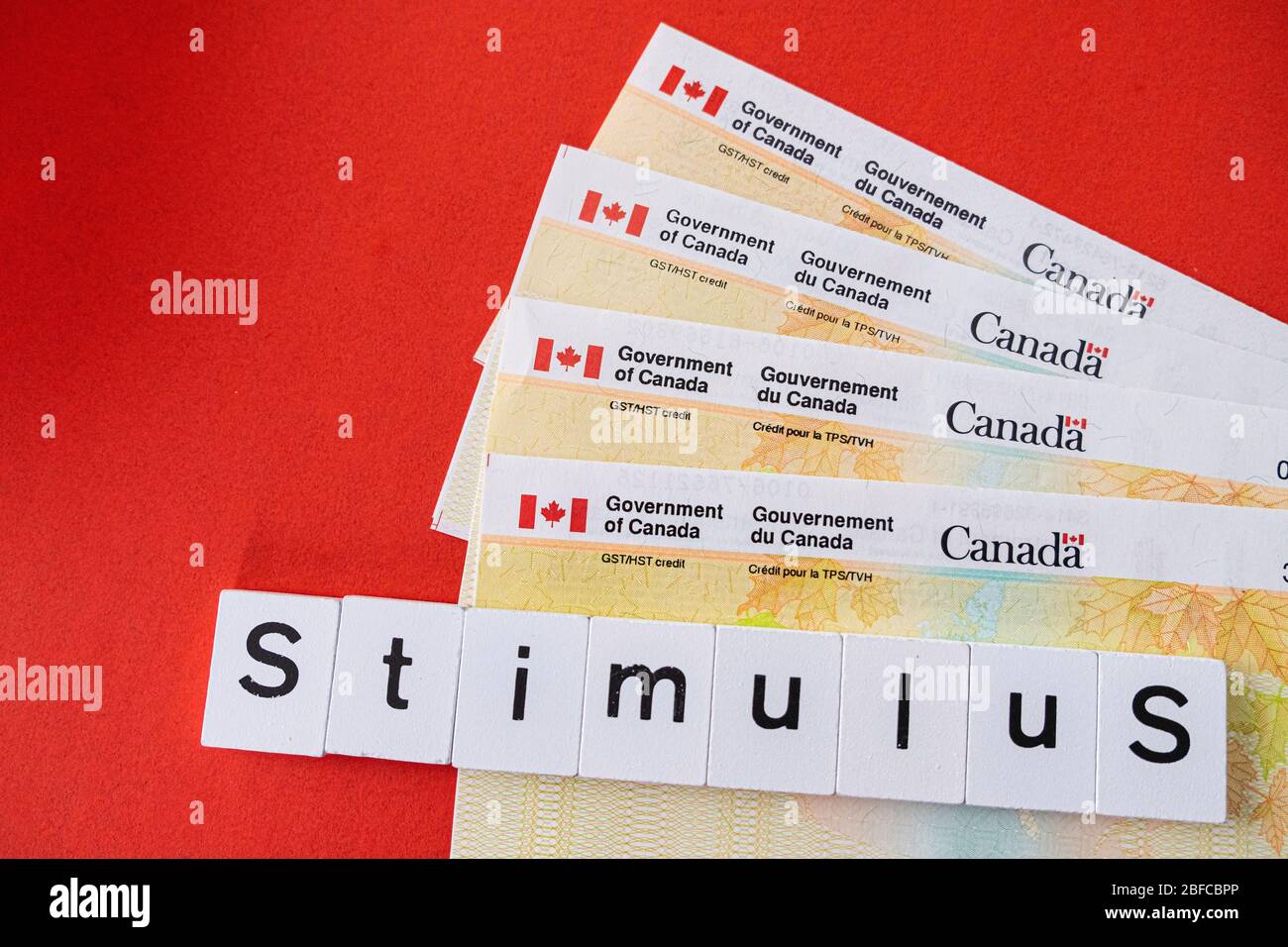 Canada gst credit cheque hires stock photography and images Alamy