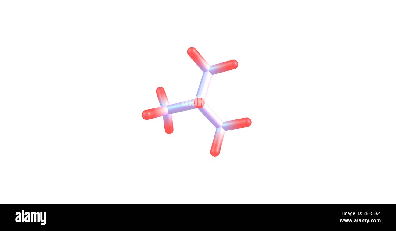 Isobutane or methylpropane is a chemical compound with molecular formula C4H10 Stock Photo