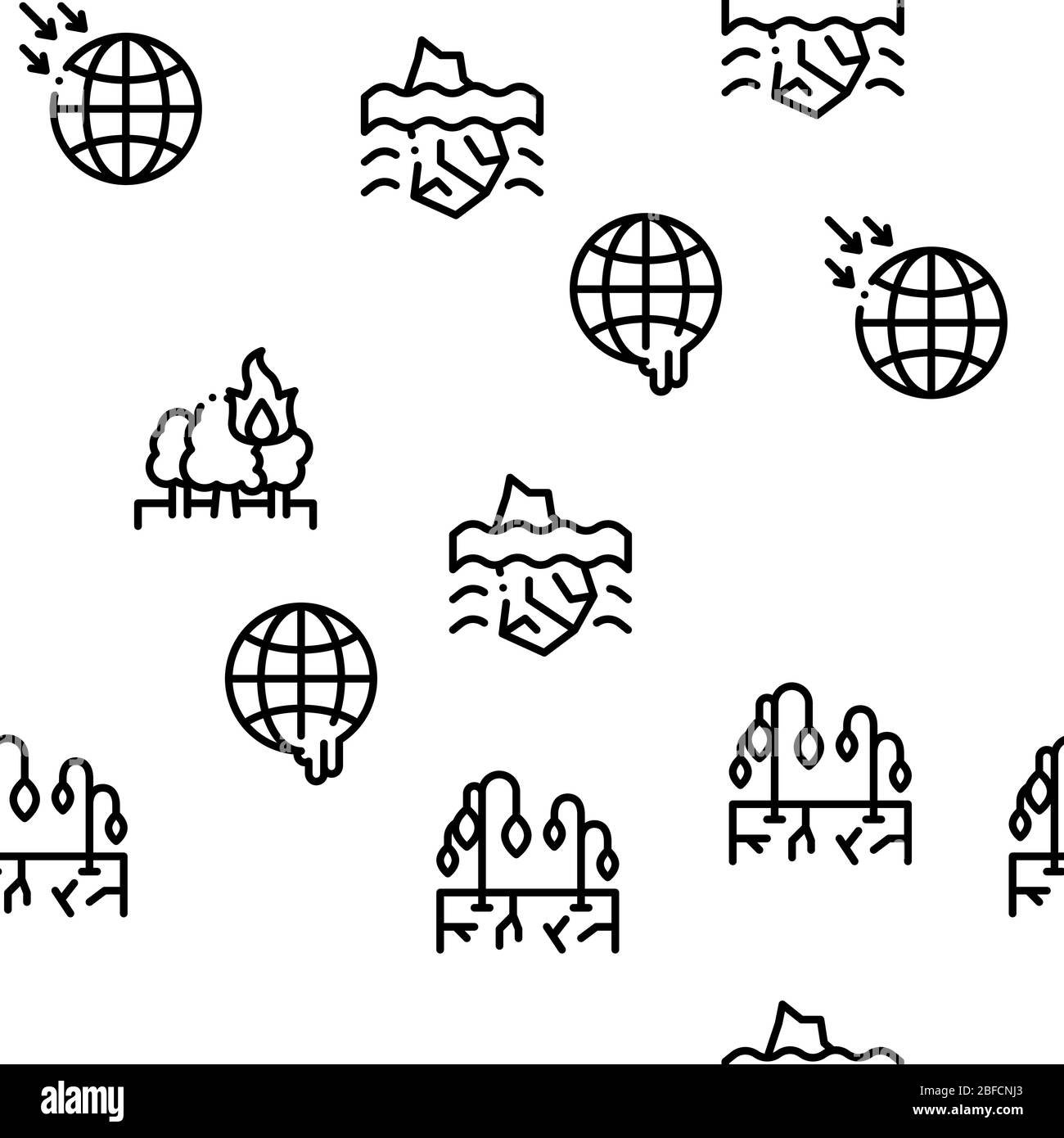 Climate change global warming dead fish Stock Vector Images - Alamy
