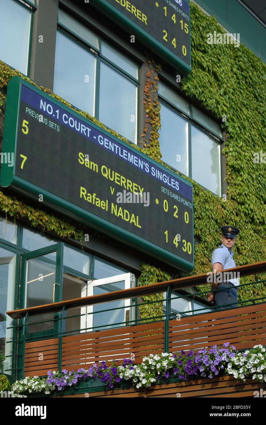 Bridge joining two buildings at the the Wimbledon Championships at the