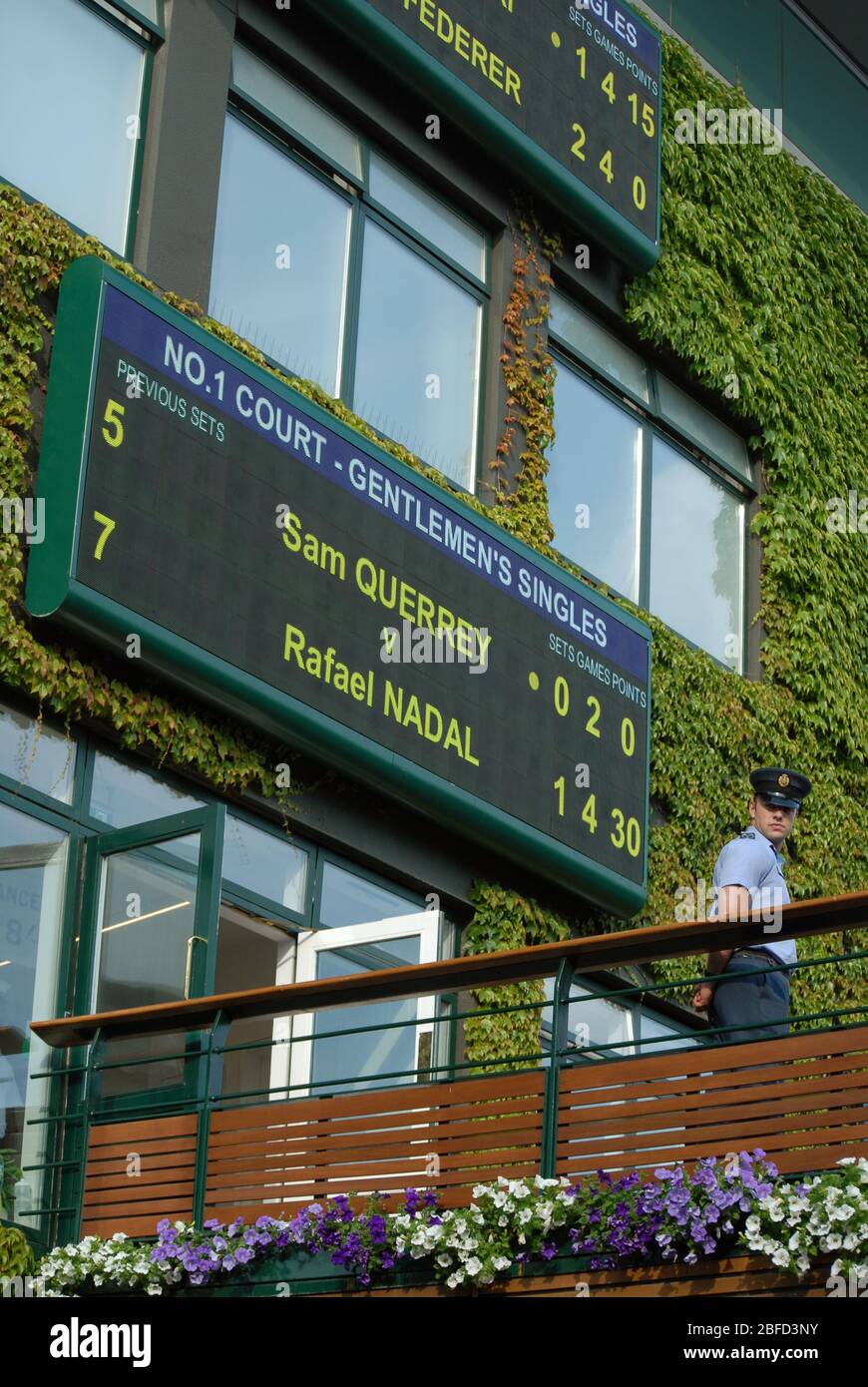 Bridge joining two buildings at the the Wimbledon Championships at the All England Lawn Tennis