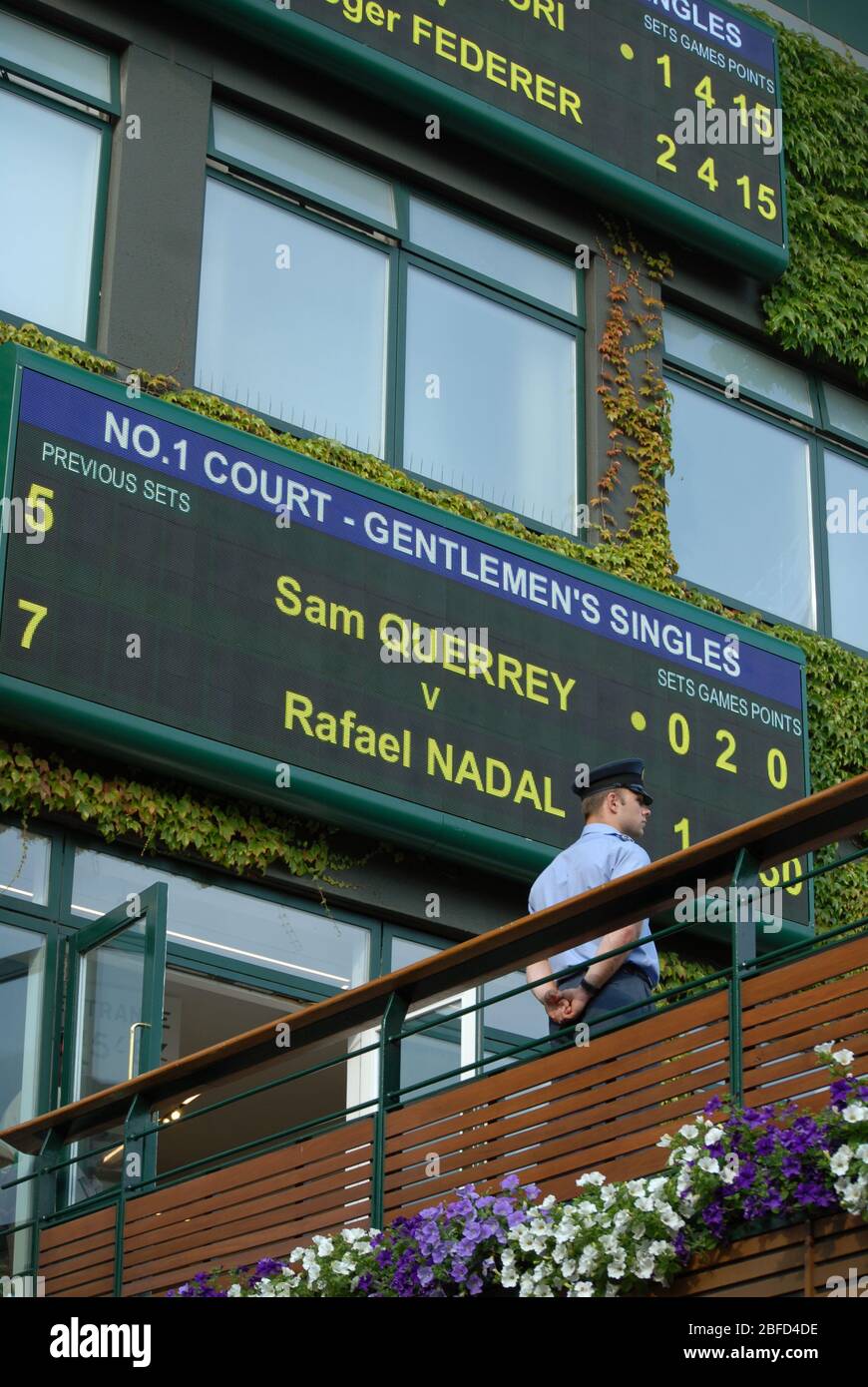 Bridge joining two buildings at the the Wimbledon Championships at the All England Lawn Tennis