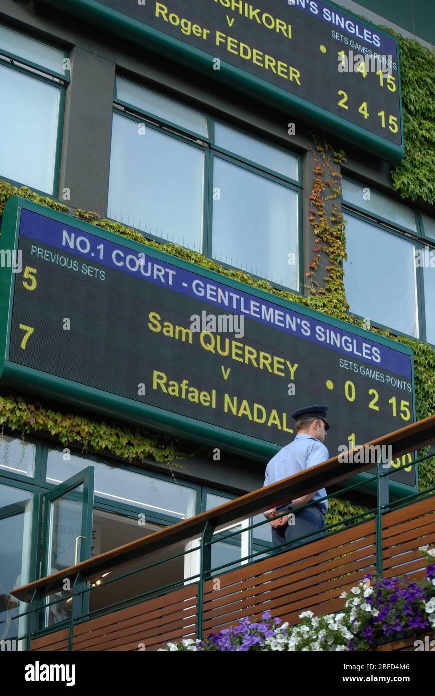 Bridge joining two buildings at the the Wimbledon Championships at the All England Lawn Tennis