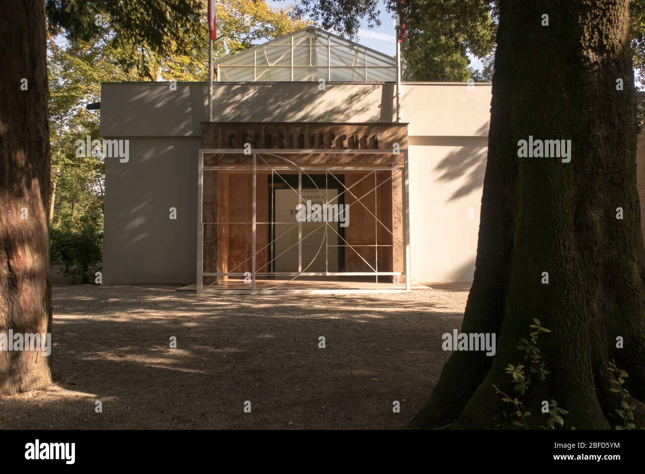 The exterior facade of the Czech and Slovak pavilion at the Venice Biennale Stock Photo