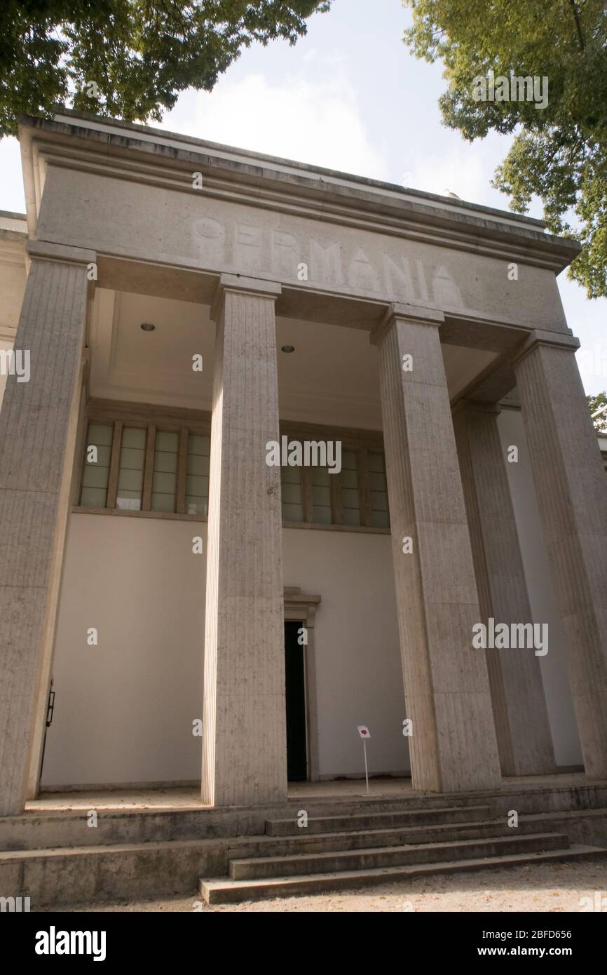 The exterior of the German Pavilion at the Venice Biennale Stock Photo