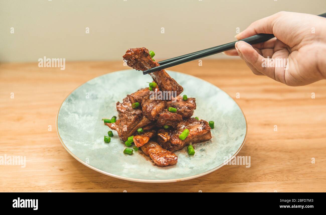 Soy sauce pork ribs hires stock photography and images Alamy