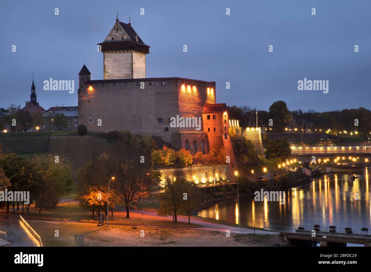 Castle in Narva. Estonia Stock Photo