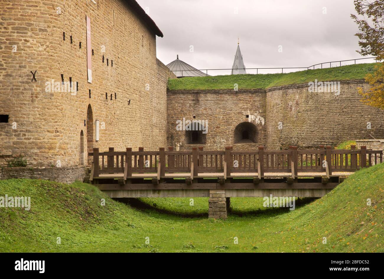 Castle in Narva. Estonia Stock Photo