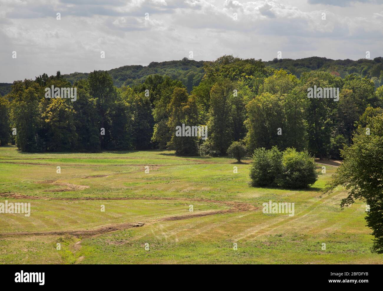 Park Muzakowski (Park von Muskau) near Leknica. UNESCO World Heritage
