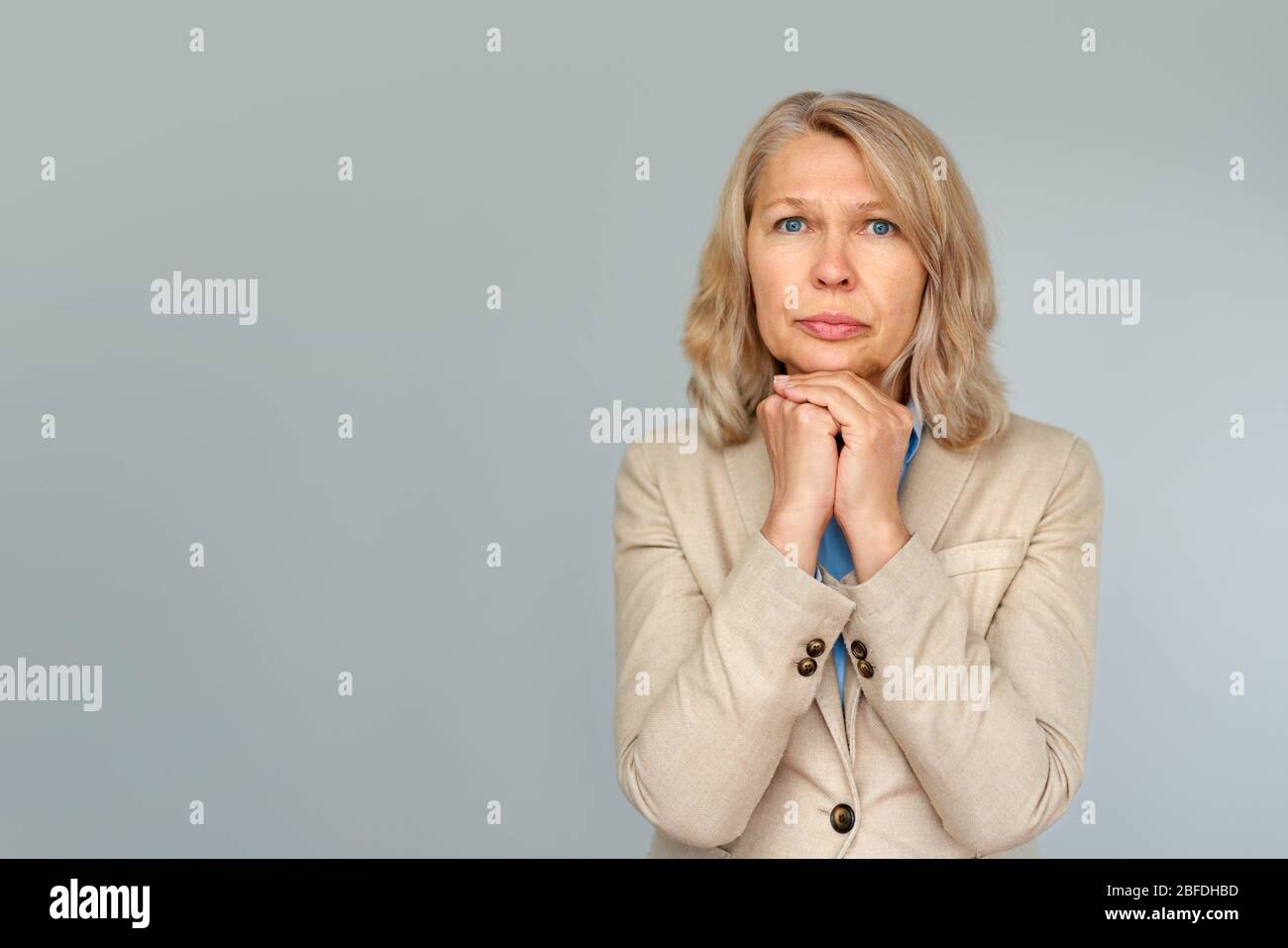 Frustrated older woman hi-res stock photography and images - Alamy