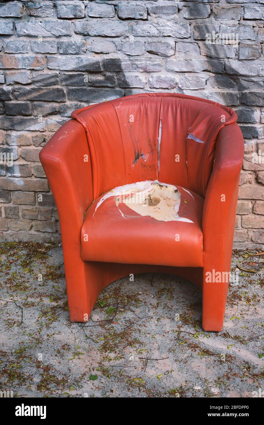 Broken armchair hi-res stock photography and images - Alamy