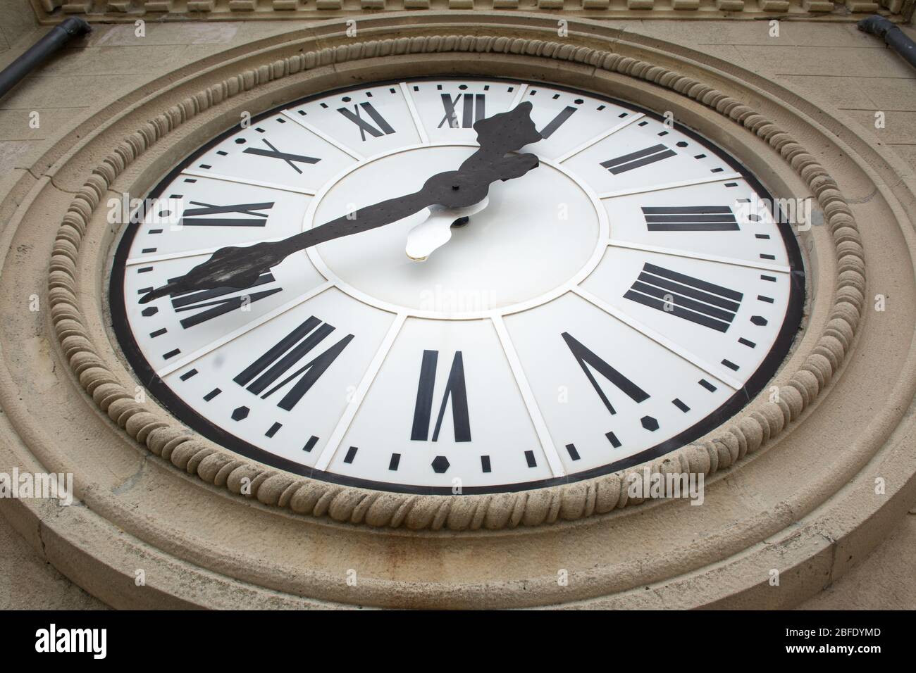Clock face at the Bell Tower of Messina Italy Stock Photo