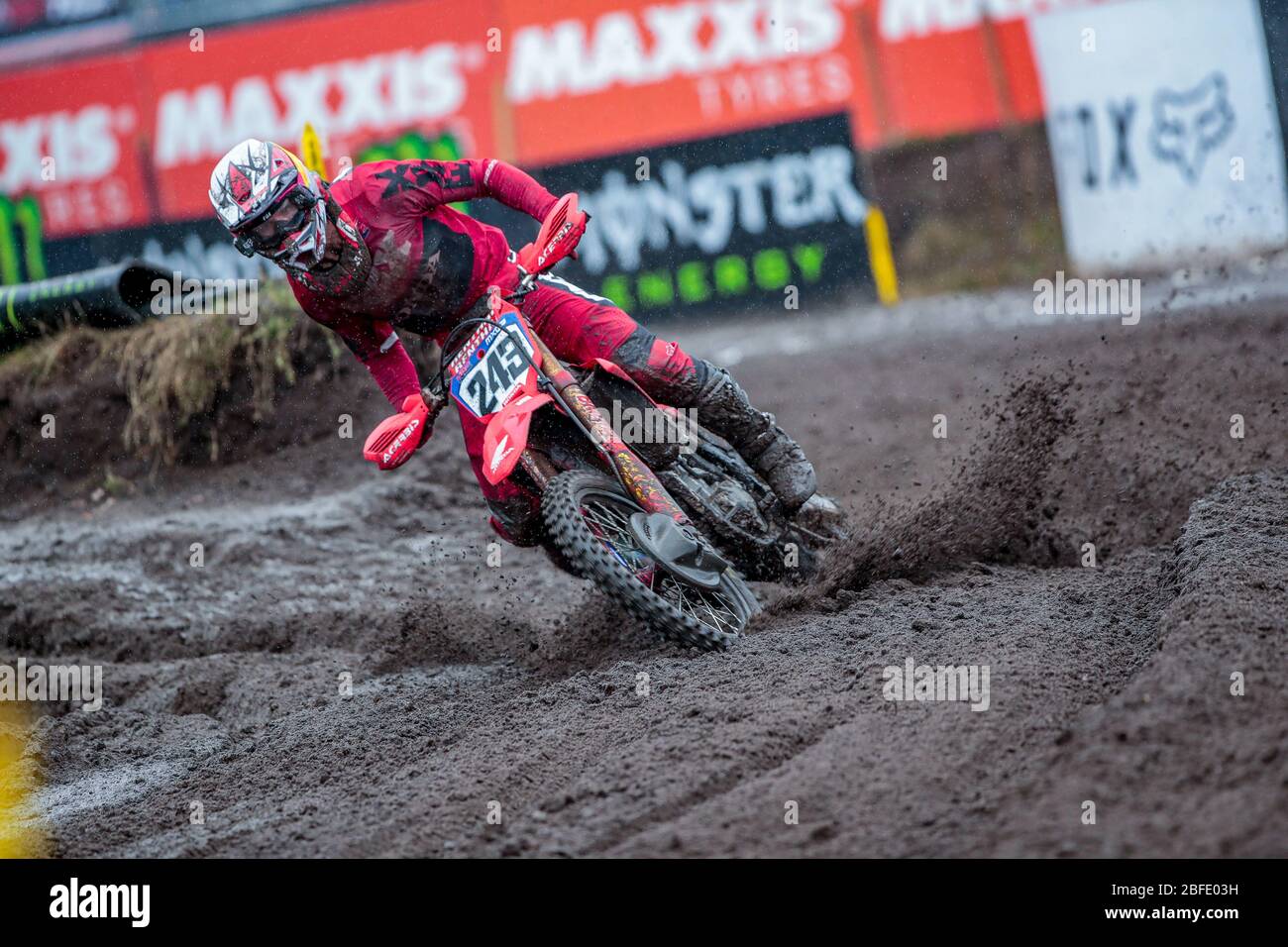 tim gajser (slo) team hrc classe mxgp during MXGP of The Netherlands, Motocross in valkenswaard (netherlands), Italy, March 08 2020 Stock Photo