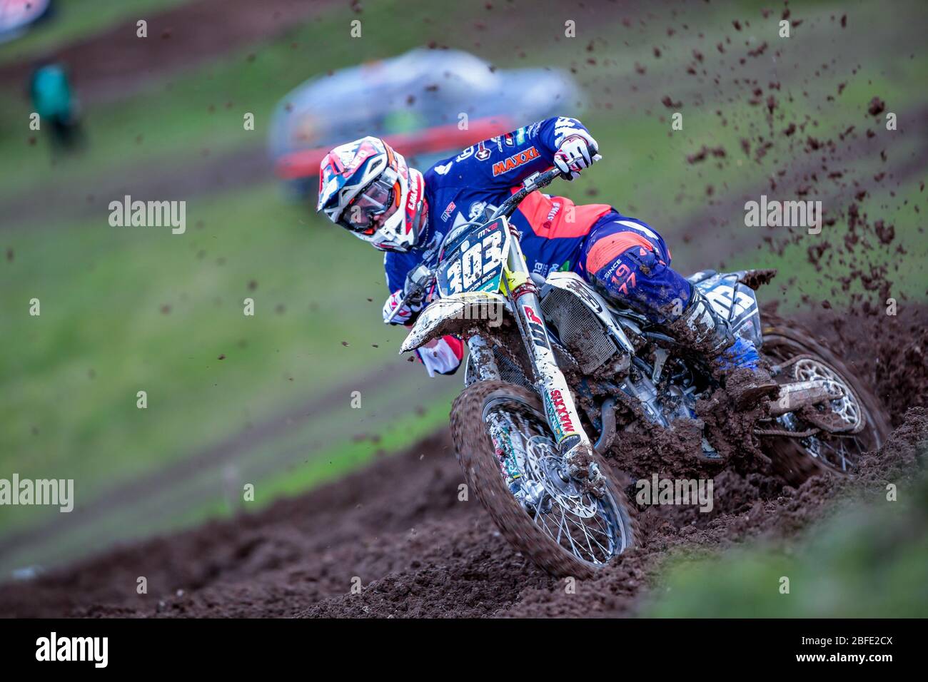 Winchester, Italy. 01st Mar, 2020. alberto forato team husqvarna junior maddii team during MXGP of Great Britain, Motocross in winchester, Italy, March 01 2020 Credit: Independent Photo Agency/Alamy Live News Stock Photo