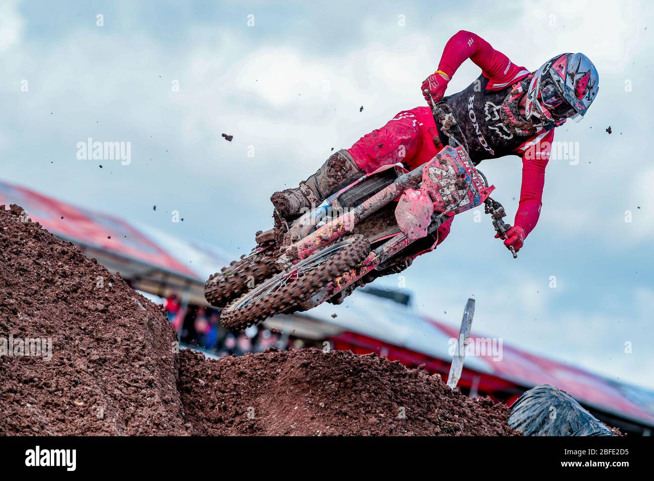 Winchester, Italy. 01st Mar, 2020. tim gajser (slo) team hrc classe mxgp during MXGP of Great Britain, Motocross in winchester, Italy, March 01 2020 Credit: Independent Photo Agency/Alamy Live News Stock Photo