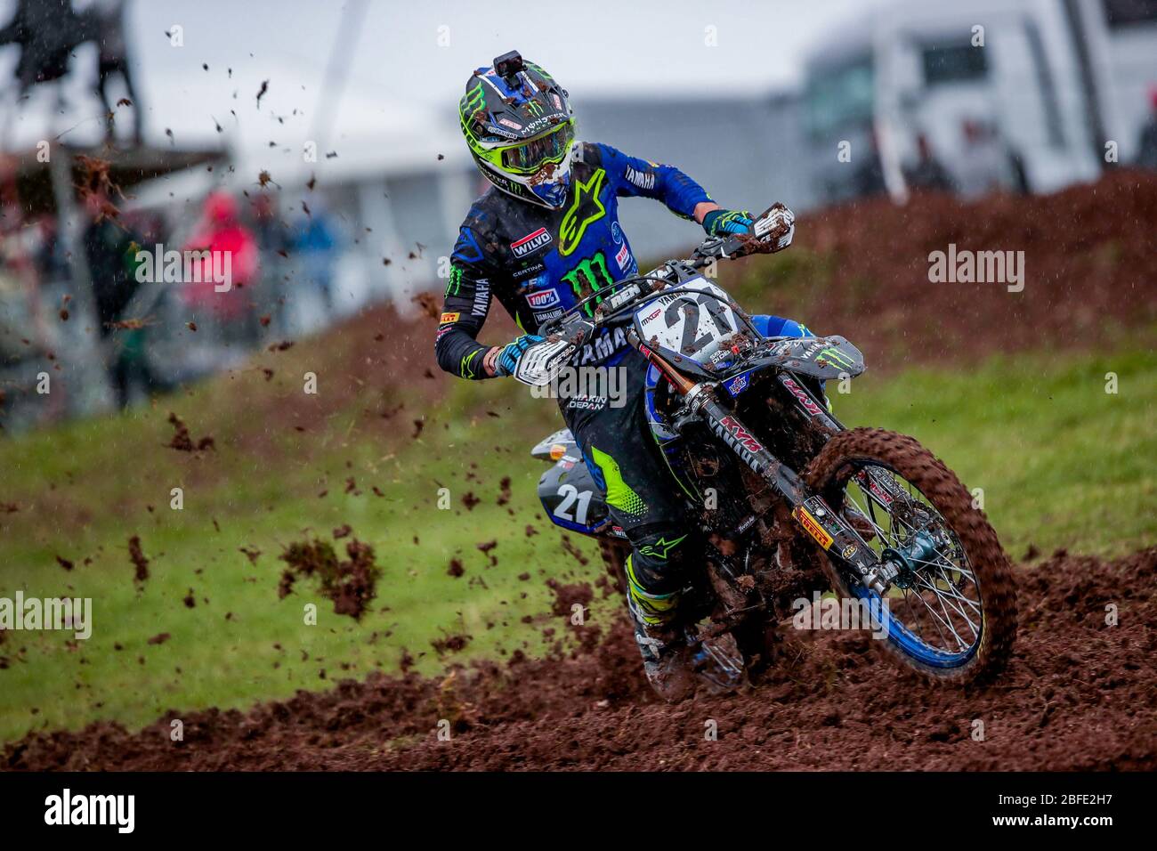 Winchester, Italy. 01st Mar, 2020. gautier paulin (fra) team yamaha factory during MXGP of Great Britain, Motocross in winchester, Italy, March 01 2020 Credit: Independent Photo Agency/Alamy Live News Stock Photo