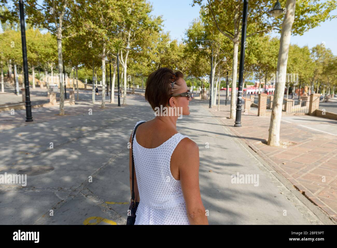 Mature woman outdoors hi-res stock photography and images - Alamy
