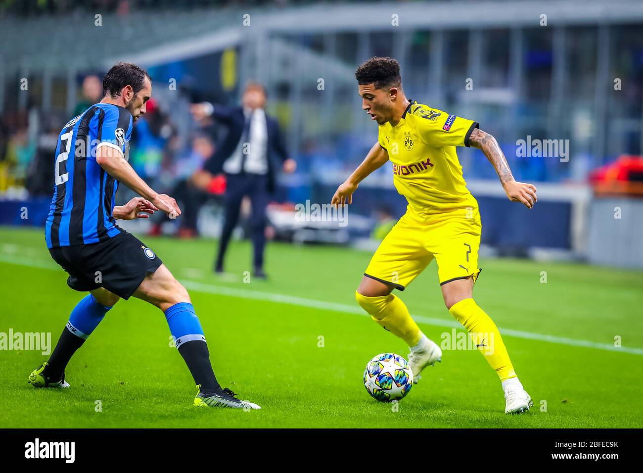 Jadon Sancho Of Borussia Dortmund During Champions League Season 19 Photo Credit Fabrizio Carabelli Lm Stock Photo Alamy Jadon Sancho Of Borussia Dortmund During Champions League Season 19 Photo Credit Fabrizio Carabelli Lm Stock Photo Alamy