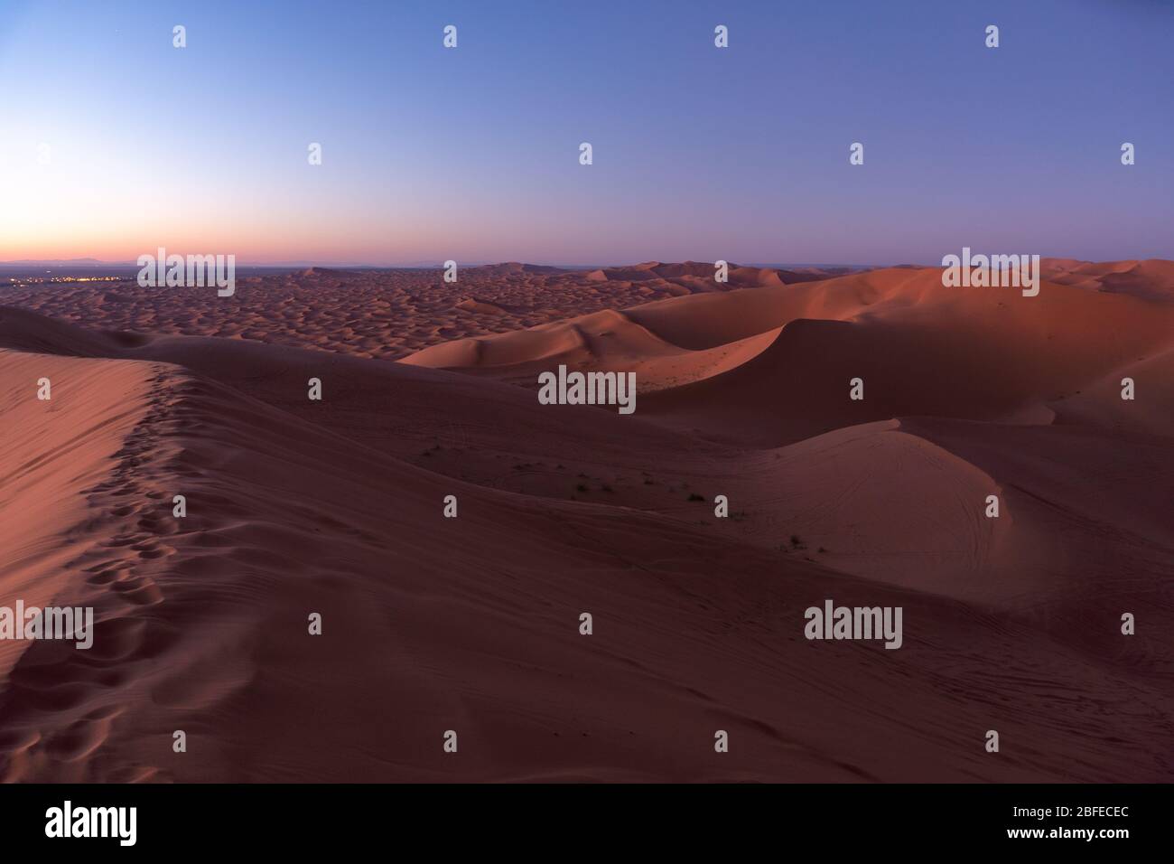 Sand dunes of Erg Chebbi in the Sahara Desert, Morocco Stock Photo