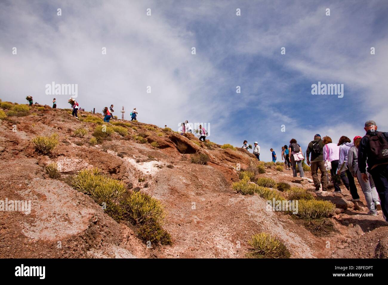 Subida al Pico La Atalaya, Gran Canaria Stock Photo