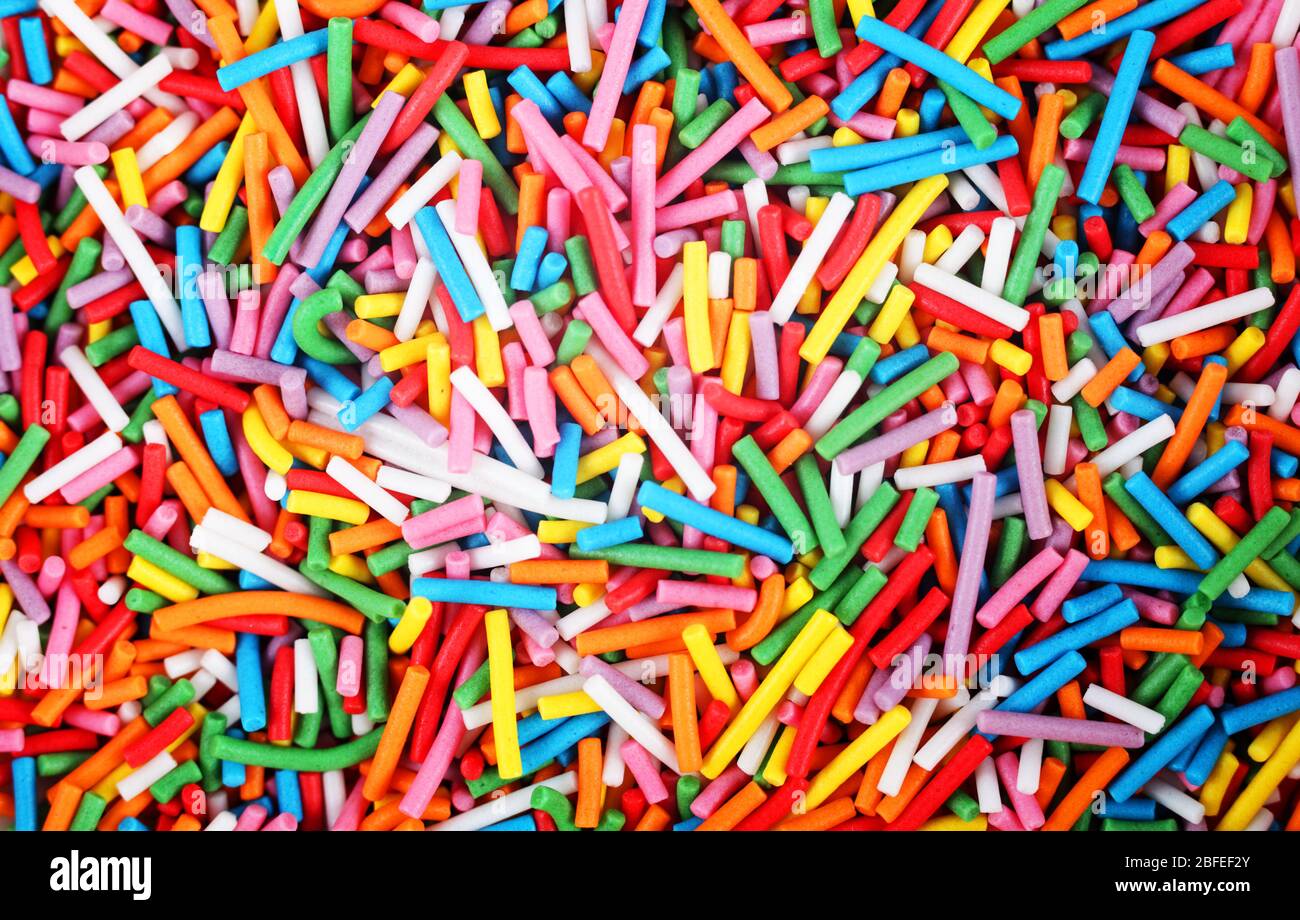 small multi-colored sticks, background, texture Stock Photo