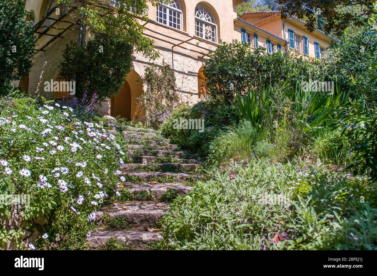 Gardens, Menton, French Riviera Stock Photo Alamy