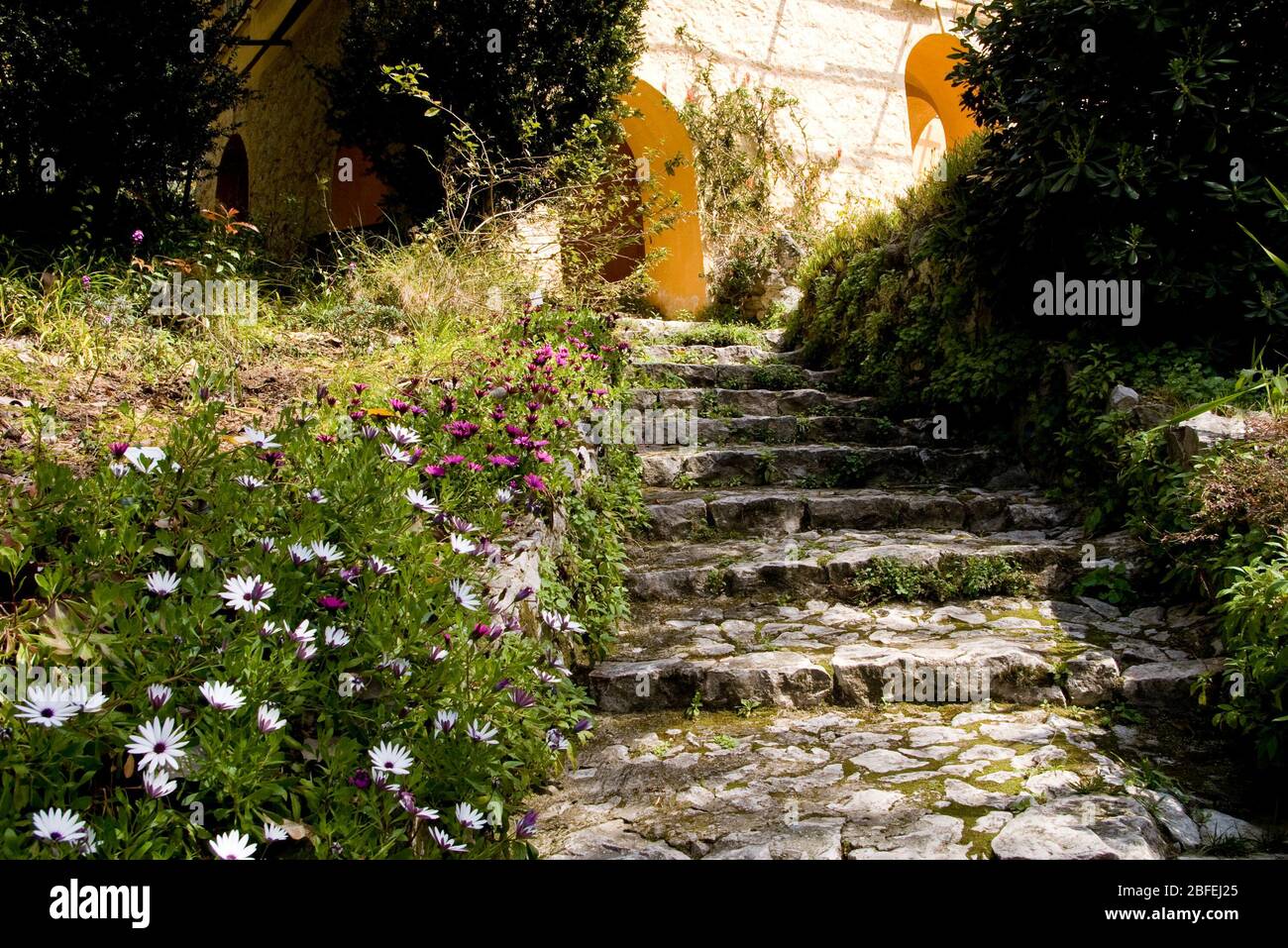 Gardens, Menton, French Riviera Stock Photo