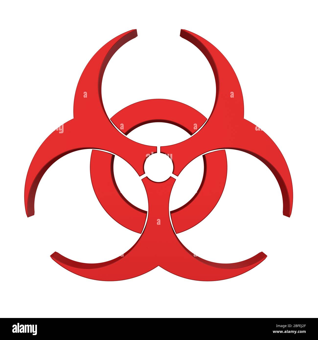 Biohazard Symbol Isolated Stock Photo