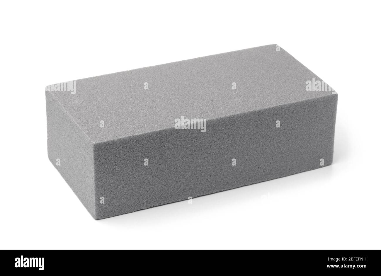 Gray dry floral foam brick isolated white Stock Photo Alamy