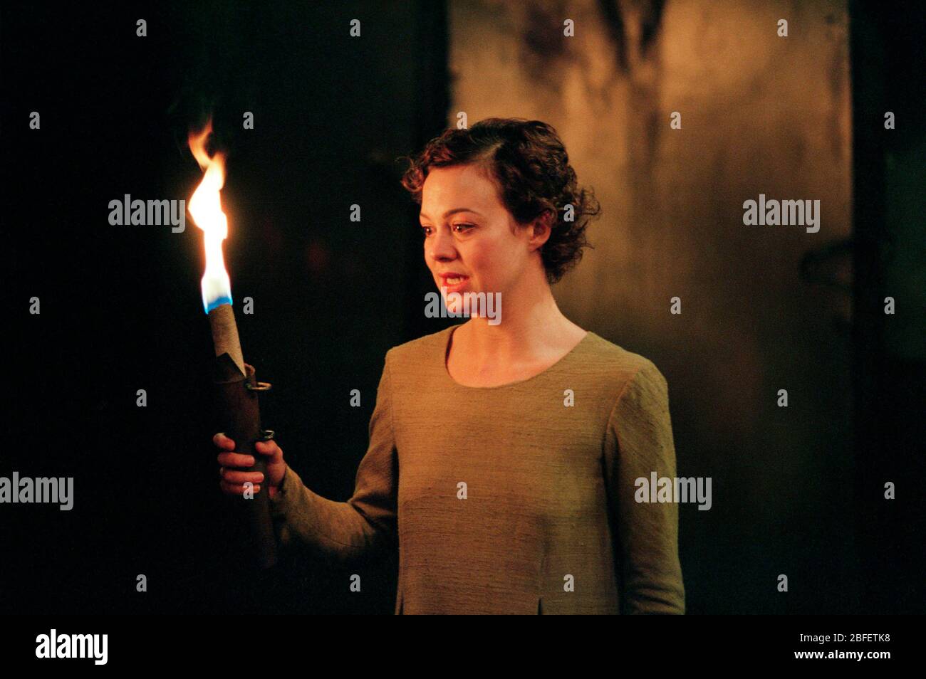 Helen McCrory (Lady Macbeth) in MACBETH by Shakespeare at the  Tricycle Theatre, London in 1995 design: Christine Marfleet lighting: David Taylor director: Nicolas Kent Stock Photo