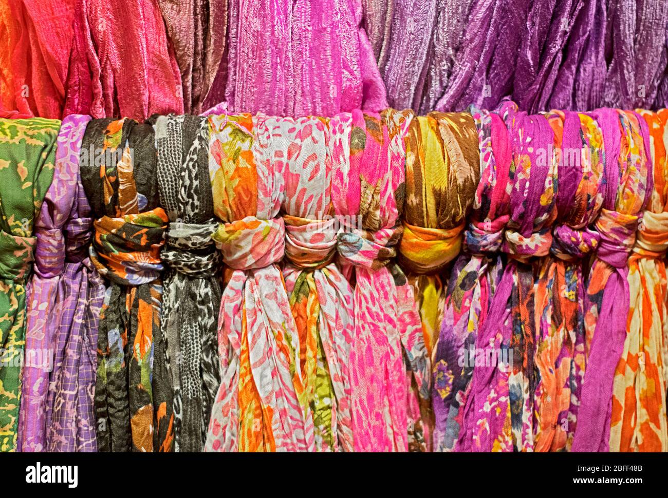 Silk shawls from Thailand for sale at Beads of Paradise store in lower