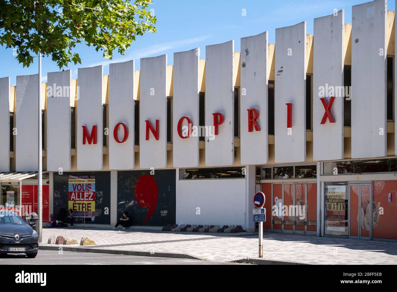 Monoprix supermarket in Arles, France, Europe Stock Photo