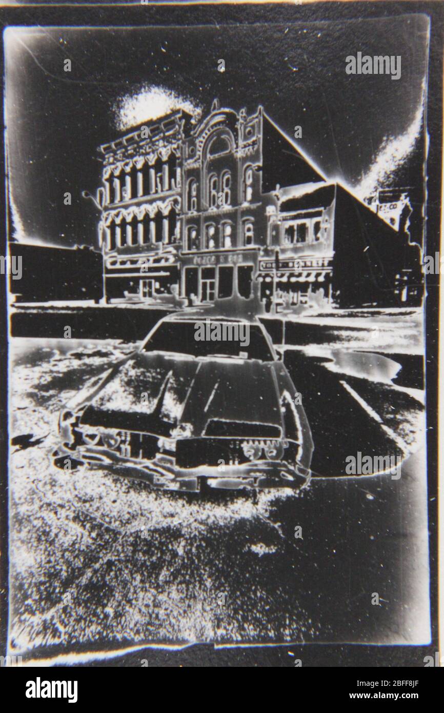 Fine 70s vintage black and white extreme photography of an antique