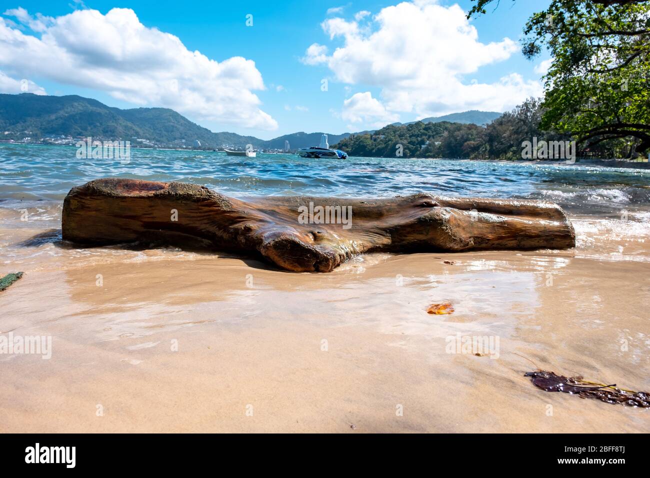 Tri Trang Beach is little beach in Phuket, Thailand Stock Photo