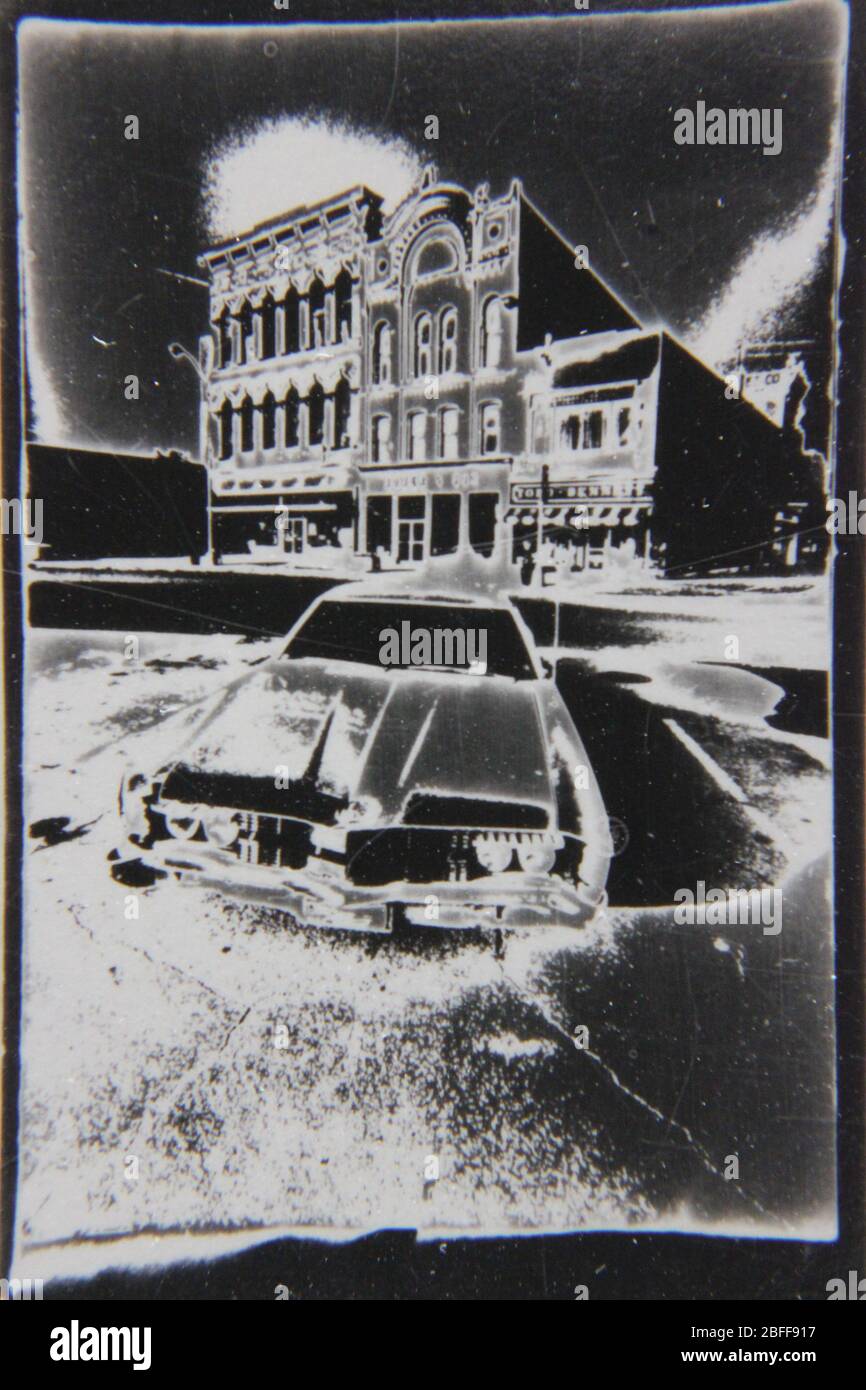 Fine 70s vintage black and white extreme photography of an antique