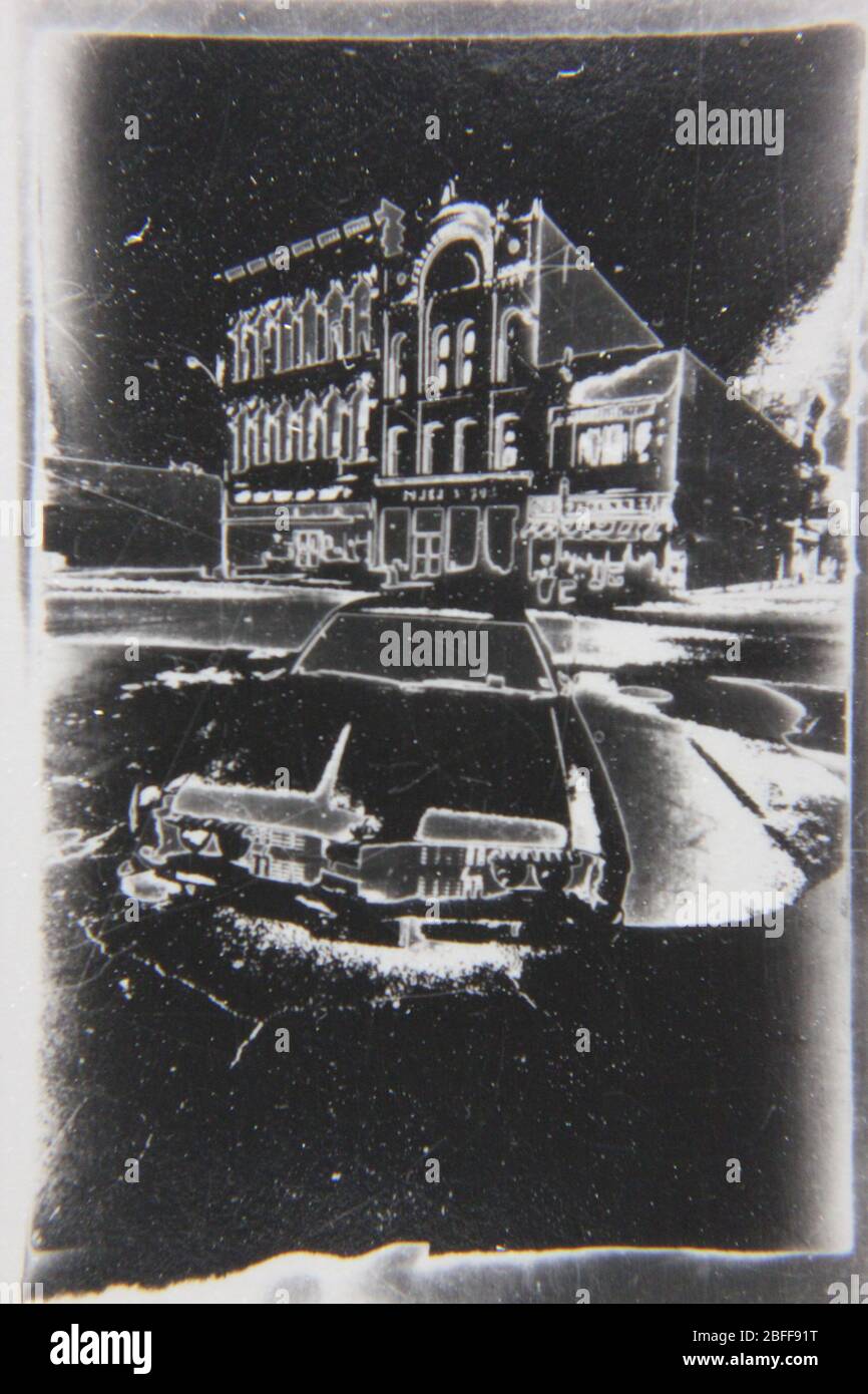 Fine 70s vintage black and white extreme photography of an antique
