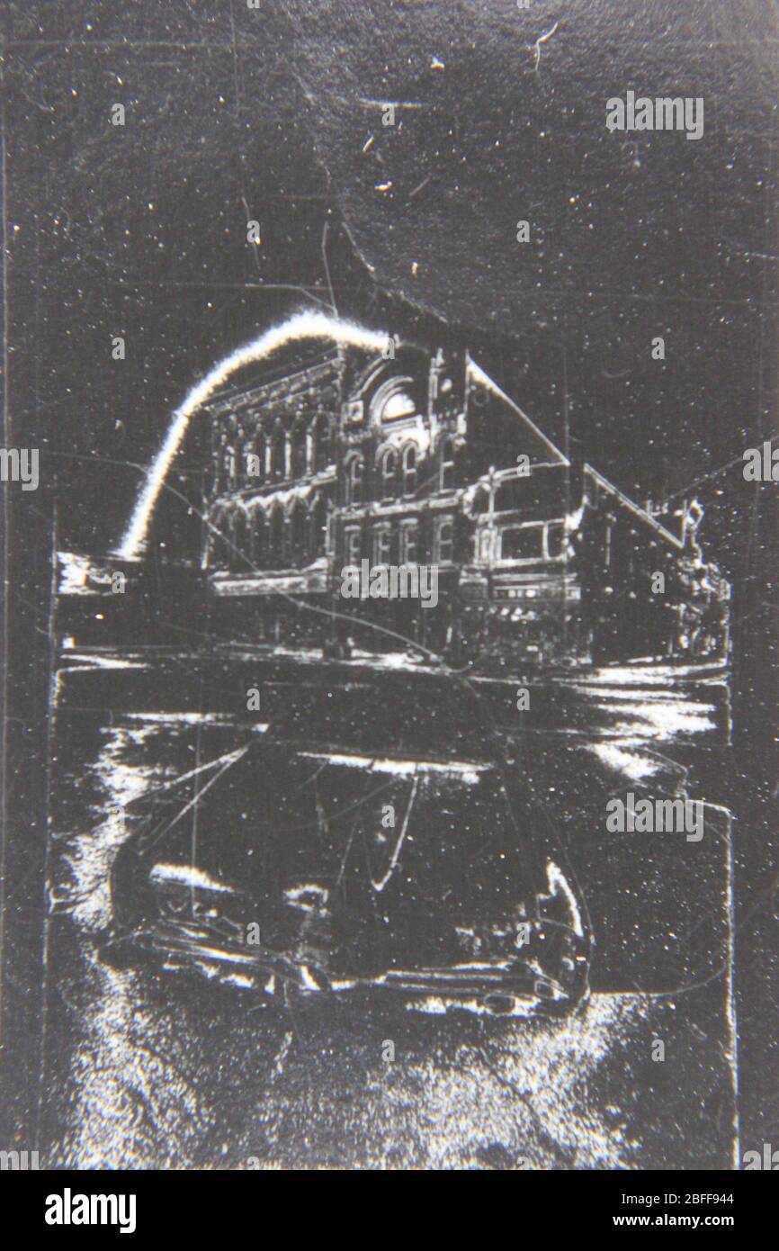 Fine 70s vintage black and white extreme photography of an antique