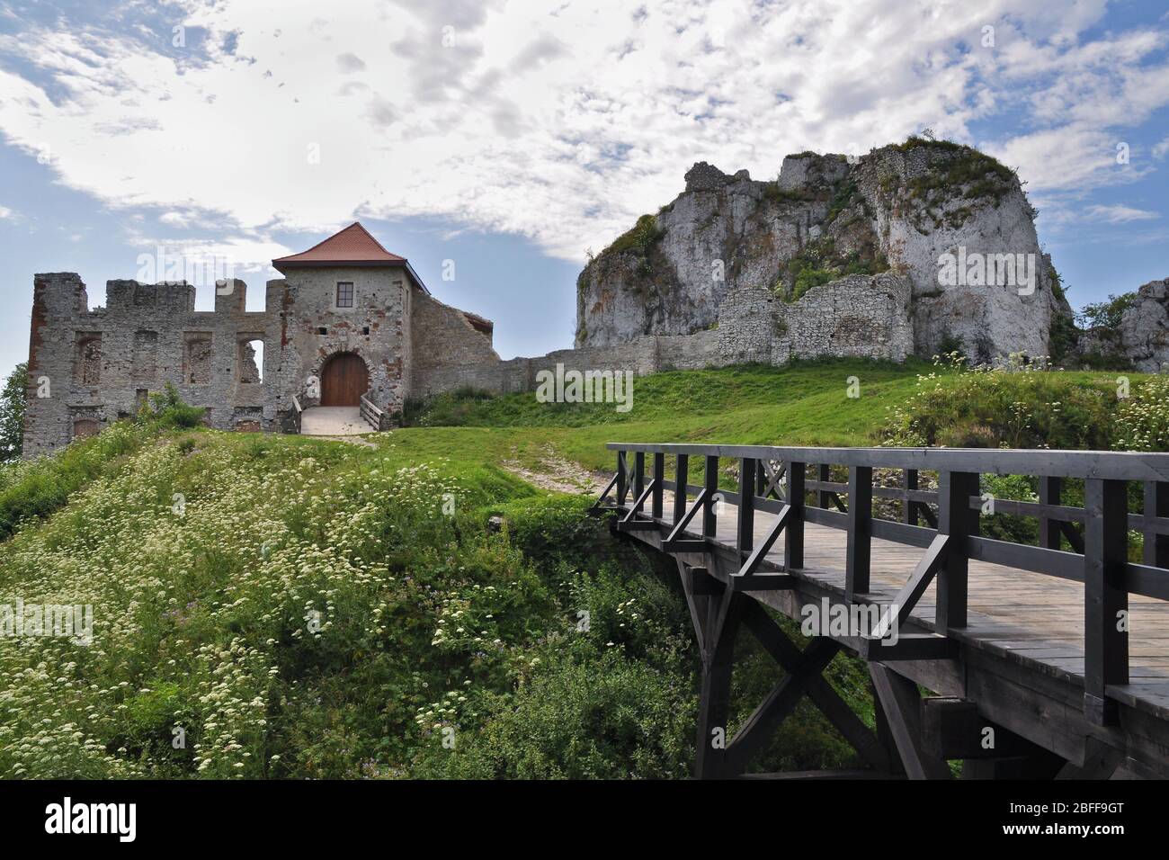 castle in Rabsztyn Stock Photo