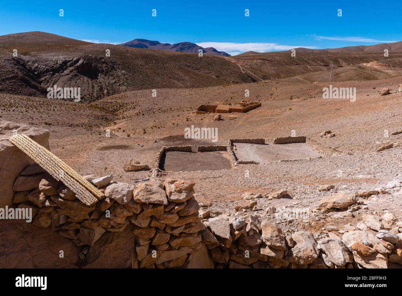 Abandoned Farm Patahuasy, Andean Puna,  Susques, Department Jujuy, Argentina, Latin America Stock Photo