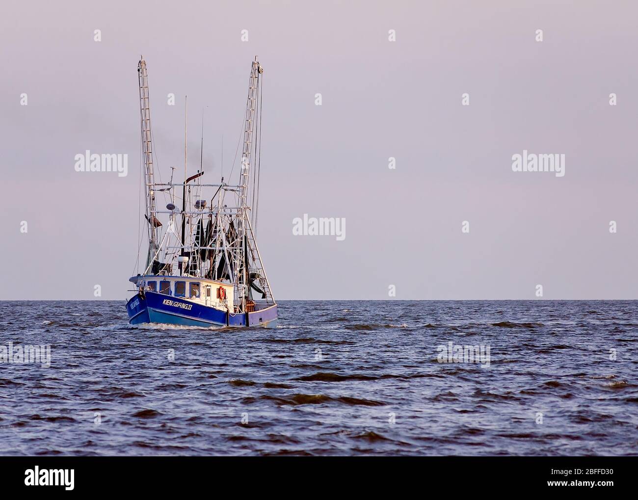 Shrimp boat sunset hi-res stock photography and images - Alamy